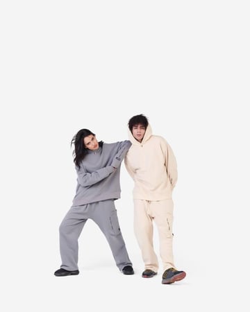 هودي واسع -رمادي