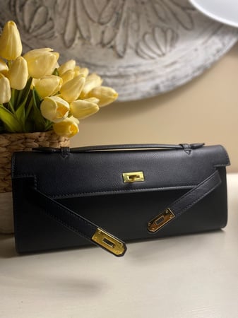 كلتش باق | black hardware gold