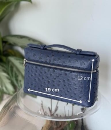 كروس بودي | dark blue ostrich