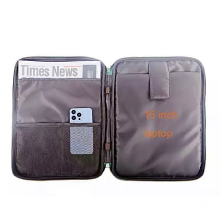 Briefcase | black ostrich