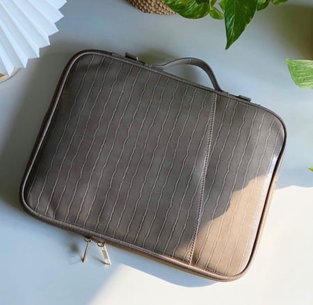 Briefcase | khaki croc