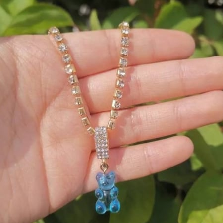 ‎سلسال  Teddy  bear ‏colorful |blue