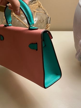 سمول هاندباق Pink & green 22cm