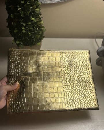 باوتش جلد تمساح ذهبي | حجم وسط