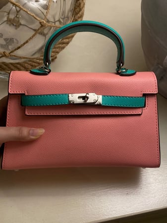 سمول هاندباق Pink & green 22cm