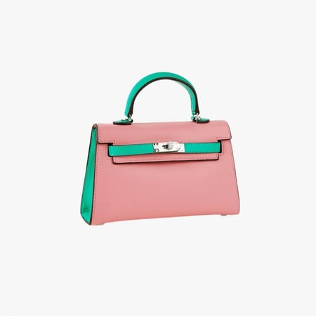 سمول هاندباق Pink & green 22cm