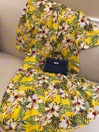 فستان صيفي بارد  أصفر