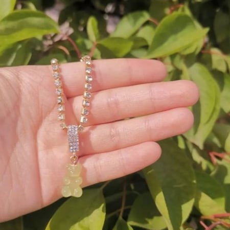 ‎سلسال  Teddy  bear ‏colorful |green