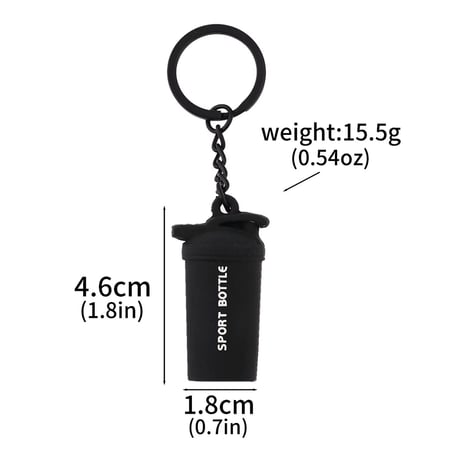 ميدالية مفاتيح مميزة بشكل معدات الجيم 3D