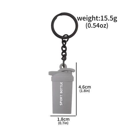 ميدالية مفاتيح مميزة بشكل معدات الجيم 3D