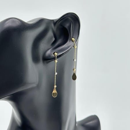 طقم ذهب ناعم على شكل دمعات ( 8.0 جرام - عيار 18 - SE00233 )