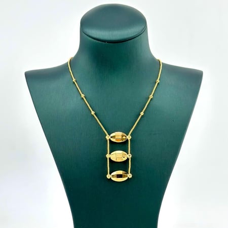 عقد ذهب أصفر عيار 21 من مجوهرات الشلوي