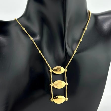 عقد ذهب أصفر عيار 21 من مجوهرات الشلوي