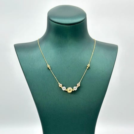 عقد ذهب ايطالي عيار18 من مجوهرات الشلوي