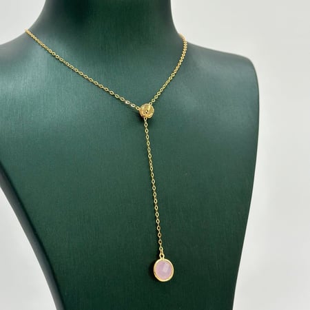 عقد ذهب أصفر عيار 21 من مجوهرات الشلوي - 21k yellow gold necklace from