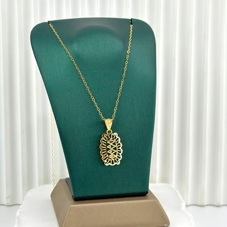 عقد ذهب اصفر عيار 21 من مجوهرات الشلوي