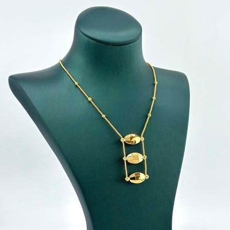 عقد ذهب أصفر عيار 21 من مجوهرات الشلوي