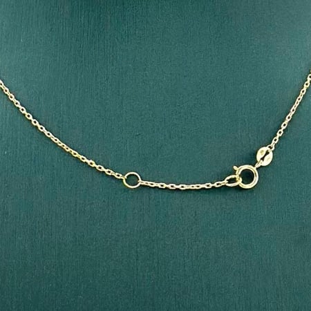 عقد ذهب اصفر إيطالي عيار 18 من مجوهرات الشلوي