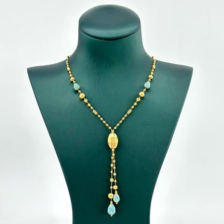 عقد ذهب أصفر عيار 21 من مجوهرات الشلوي