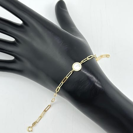 سوارة ذهب أصفر عيار 18 من مجوهرات الشلوي