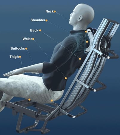 كرسي مساج أسود VIP للاستخدام المنزلي (CZ-H530 )