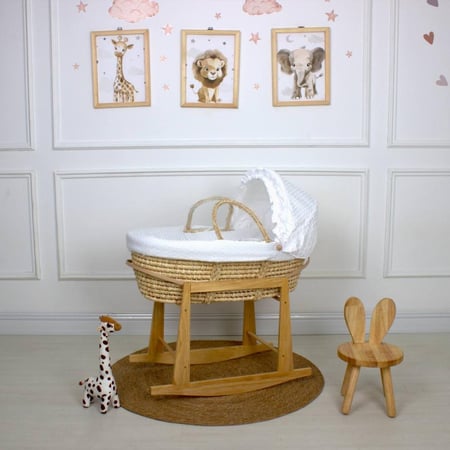 سلة موسى قش بقماش حبوب الرمان