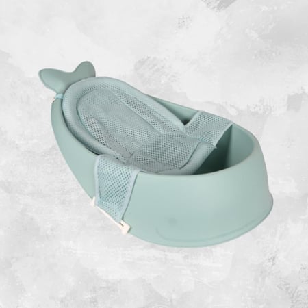 حوض استحمام بالحمالة الذكية رمادي