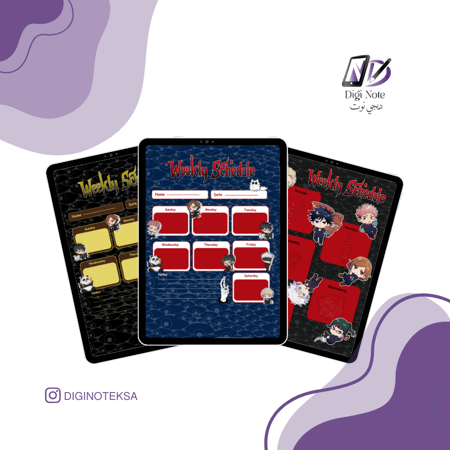 Jujutsu Kaisen Digital Organizers – Three Different Forms