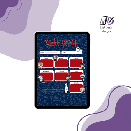 Jujutsu Kaisen Digital Organizers – Three Different Forms