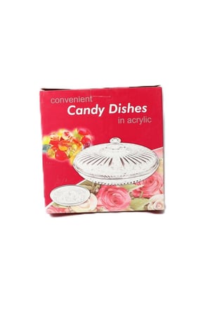 صحن تقديم أكريليك شفاف – تصميم عملي وأنيق