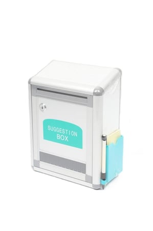 صندوق اقتراحات أنيق من الألمنيوم بتصميم عملي