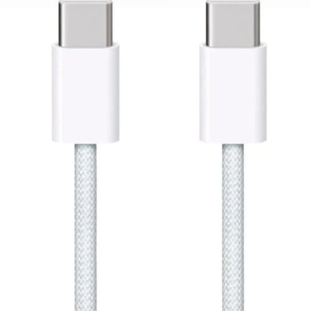 العرض الاقوي لايفون (15/16) 2 شاحن جداري و عدد 4 كيبل تايبسي تو تايبسي