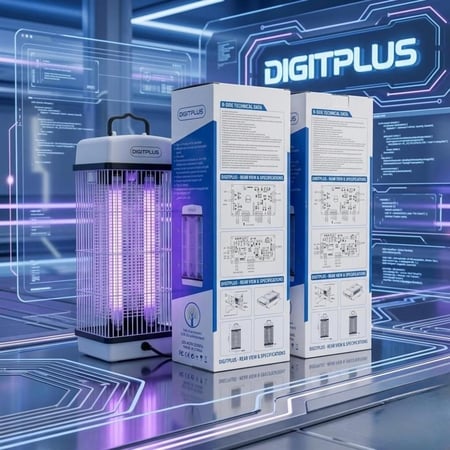 جهاز DIGITPLUS لقتل البعوض - حماية فعالة 360 لمساحة حتي 80 متر