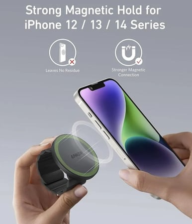 مسكة انكر 620 ماج سيف للجوال - اسود