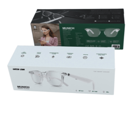 نظارة -Green Lion Munich Smart Glasses - White