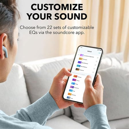 ساوند كور كيه 20 اي، لاسلكي، داخل الأذن، ابيض