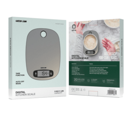 ميزان مطبخ رقمي من جرين ليون - فضي