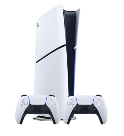 بلايستيشن 5 سليم ديجتال يدتين تحكم + شاشة العاب مقاس 27 بوصة 120hz هيرتز + قاعدة بلايستيشن 5 + سماعة هايبر اكس 2 + شنطة