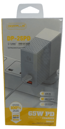 شاحن 65 واط ديجيت بلس مع كيبل ايفون