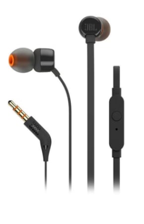 سماعات أذن سلكية Tune 110 - صوت جهير عميق نقي - جهاز تحكم عن بعد بزر واحد - كابل مقاوم للتشابك