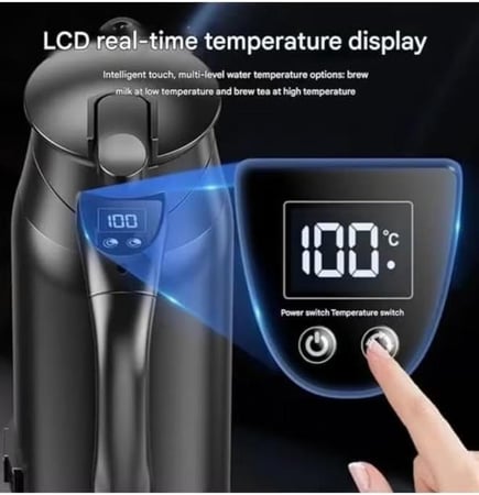 غلاية كهربائية للسيارة - غلاية سفر ذكية بسعة 800 مل