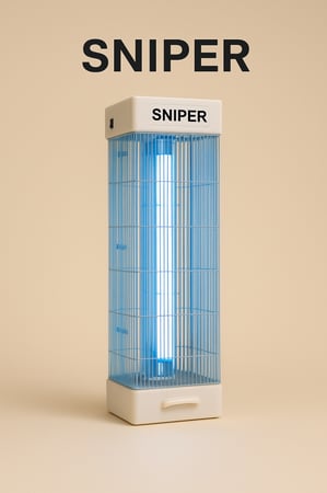 جهاز sniper الكهربائي لقتل الحشرات الطائرة