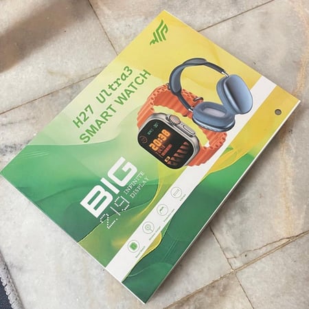 بكج ساعة الترا الرياضية مع سماعة الرأس و سماعة ايربودز