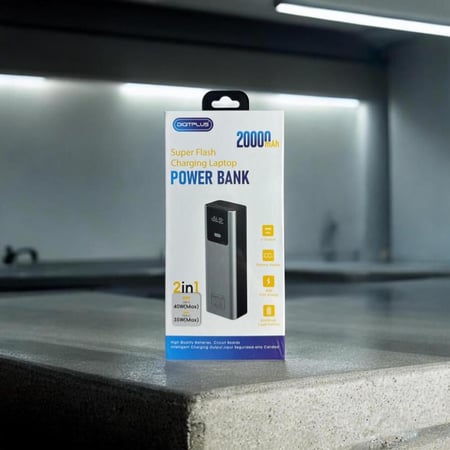 باور بنك بقوة 20000 الف mAh  سوبر فلاش لشحن الماك واللاب توب وجميع أجهزة الجوال ويدعم الشحن السريع +شاحن جداري بقوة 20 واط + 2 كيبل تايبسي تو تايبسي