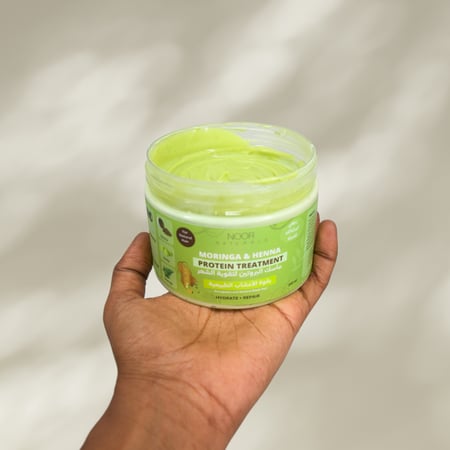 ماسك تقوية الشعر بالحنّة والمورينجا      Moringa & Henna Protein Hair Masque