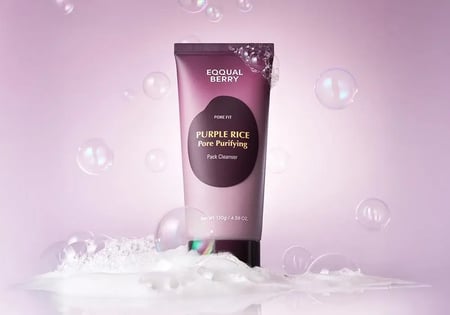 ايكوال بيري منظف لتنقية المسام بالأرز الأرجواني - 130 جرام