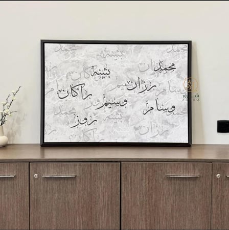 لوحة أسماء العائلة متجر شرق