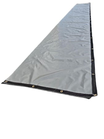 شراع ذرا رصاصي عالي الجودة ضد الماء والشمس والبرد، مزود بحزام وأخرام ثلاث جهات،