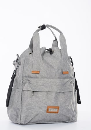 حقيبة أمومة بسعة كبيرة وتصميم عصري للأمهات العصريات رمادية