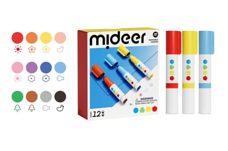 مجموعة ركن مع الوان ذات رأس مدبب  و مغناطيس ركن 02 ( 120قطعة )